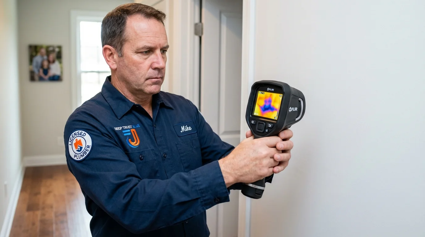 Thermal imaging leak detection by Johns Plumbing LLC in Gulfport