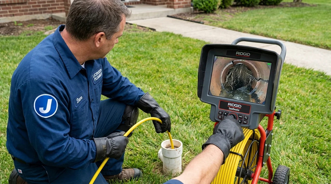 Sewer camera inspection being performed by Johns Plumbing LLC in Gulfport